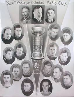 1934 Chicago Black Hawks CCM advertising piece