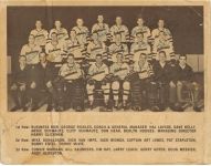 autographed 1964-65 Portland Buckaroos team photo