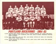 1964-65 Portland Buckaroos team photo
