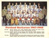 1967-68 Portland Buckaroos team photo