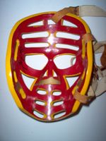 Jim McLeod's goalie mask , inside shot