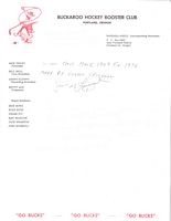 Jim McLeod's goalie mask, letter of authenticity