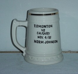 Norm Johnson Player of the game presentation piece