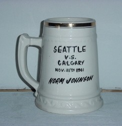 Norm Johnson Player of the game presentation piece