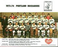 1973-74 Portland Buckaroos team photo